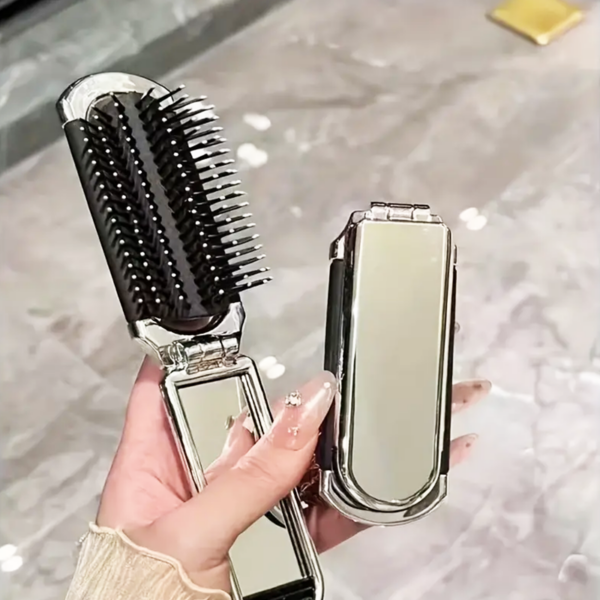 foldable hair brush